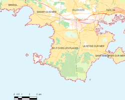 Map commune FR insee code 83129